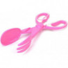 LINJOU Pet poop tongs scissors,pink