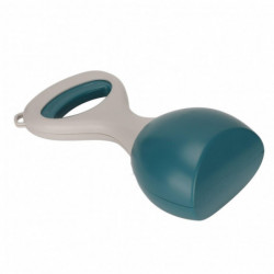 Dog Poop Picker Portable with Large Arc Diameter Easy Flushing Hanging Buckle and Handle