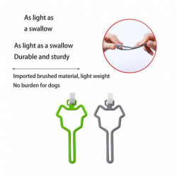 Dog Poop Bag Holder for Leash 2 PCS Hands Free Clip Dispenser for Walking and Traction Rope