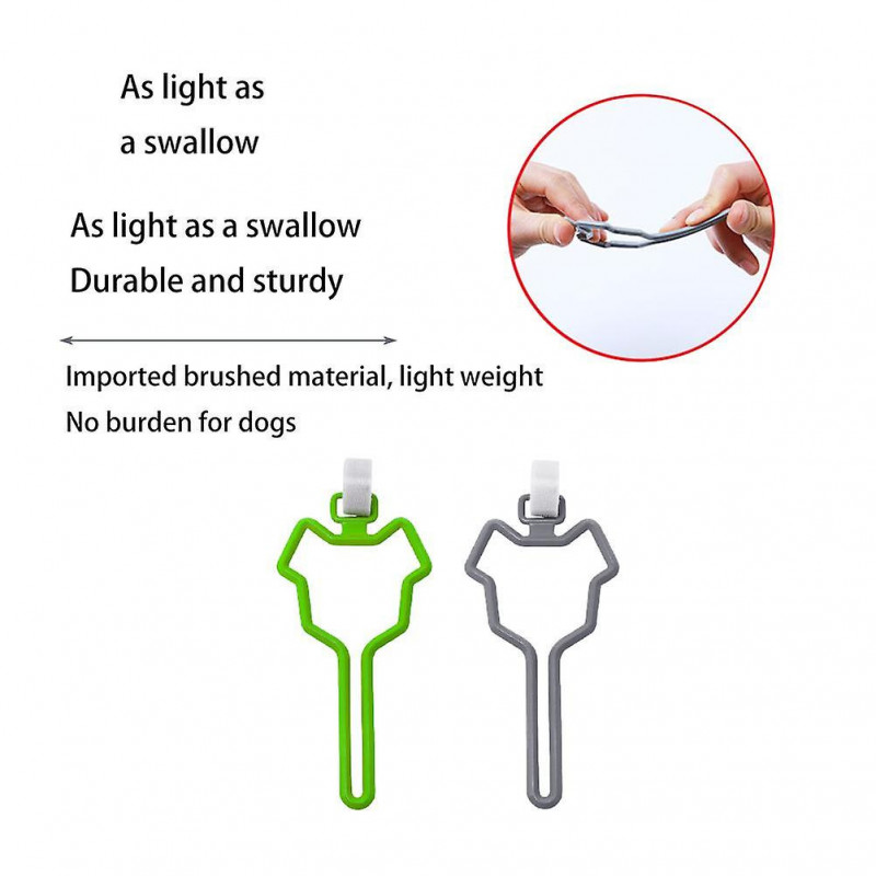 Dog Poop Bag Holder for Leash 2 PCS Hands Free Clip Dispenser for Walking and Traction Rope