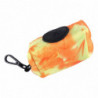 Dog Waste Bag Dispenser Portable Durable Oxford Fabric with Metal Clip for Outdoor Use Orange