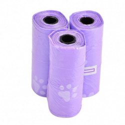 Garbage Clean Up Bags for Pet Waste 20 Rolls Purple Dog Cat Poop Pick Up Bags
