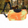 Dog Waste Bag Dispenser Portable Durable Oxford Fabric with Metal Clip for Outdoor Use Orange