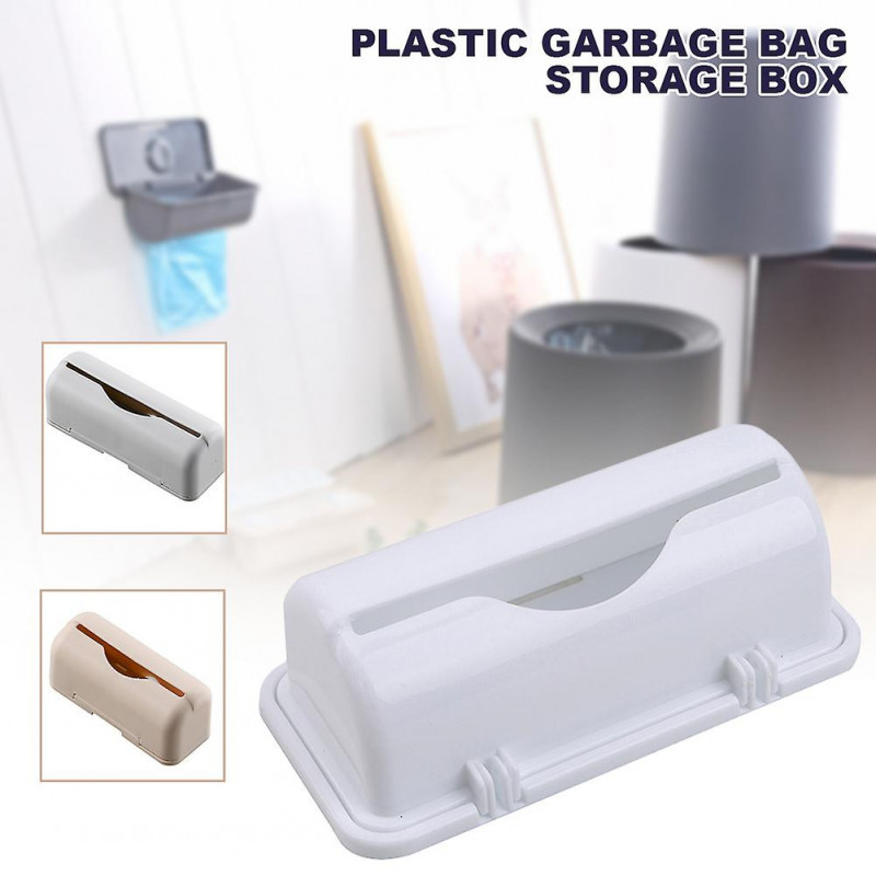 Sac poubelle mural Boîte de rangement Multi-usage Distributeur de sacs à ordures Boîte de rangement pour salle de [...]