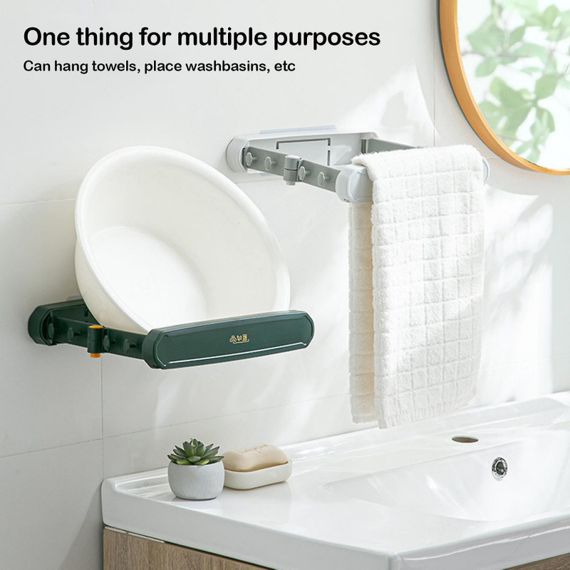 Folding Plastic Trash Bag Holder for Cabinets Door & Cupboard Punch-free Installation Under Sink Gar