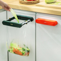 Folding Plastic Trash Bag Holder for Cabinets Door & Cupboard Punch-free Installation Under Sink Gar Folding Plastic Trash Bag Holder for Cabinets Door & Cupboard Punch-free Installation Under Sink Gar