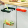 Folding Plastic Trash Bag Holder for Cabinets Door & Cupboard Punch-free Installation Under Sink Gar