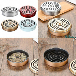 Mosquitos Incense Box Holder Fireproof Incense Burners with Handle for Travel PK
