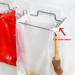 Kitchen Trash Rack Cabinet Door Garbage Bags Holder