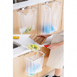 Kitchen Trash Rack Cabinet Door Garbage Bags Holder
