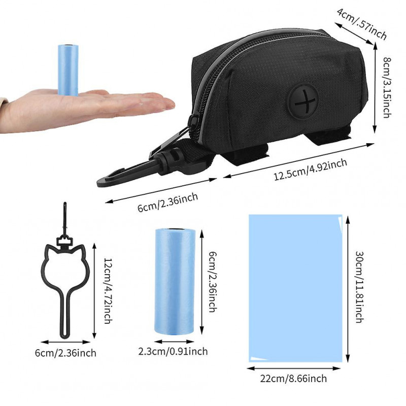 27rolls/405bags Dog Poop Bag Set Garden Waste Pickup Eco Friendly With Dispenser