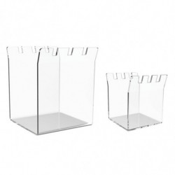 1Pc/1 Set Acrylic Zipper Bag Holder Practical Kitchen Tool Jagged Zipper Bag Holder for Easy Storage