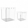 1Pc/1 Set Acrylic Zipper Bag Holder Practical Kitchen Tool Jagged Zipper Bag Holder for Easy Storage