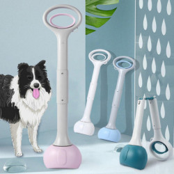 ZHOUBA Pooper Pick Up Long Handle Portable Foldable Large Dog Pooper Scooper Animal Waste Collector