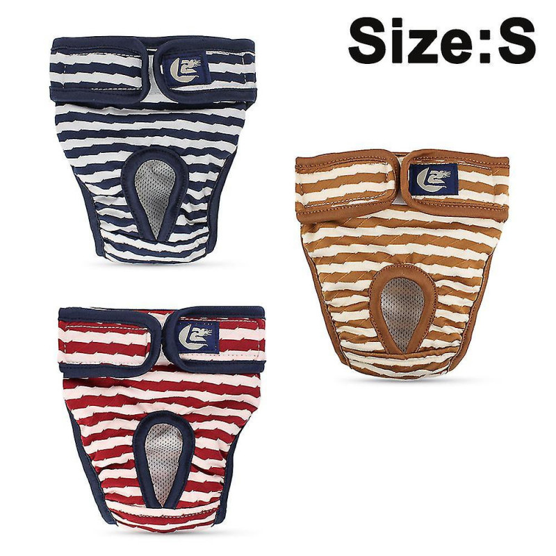 3 Piece Dog Diapers, Washable Protective Pants For Bitches, Adjustable Dog Panties For Urine Incontinence, [...]