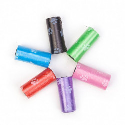 ZHOUBA 2Rolls/30Pcs Footprint Waste Pick Up Bags Dog Puppy Poop Degradable Clean-up