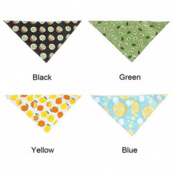Outdoor Triangle Shape Soft Fruit Pattern Bow Tie Photography Prop Dog Scarf