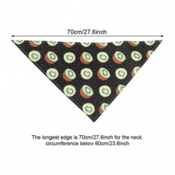 Outdoor Triangle Shape Soft Fruit Pattern Bow Tie Photography Prop Dog Scarf