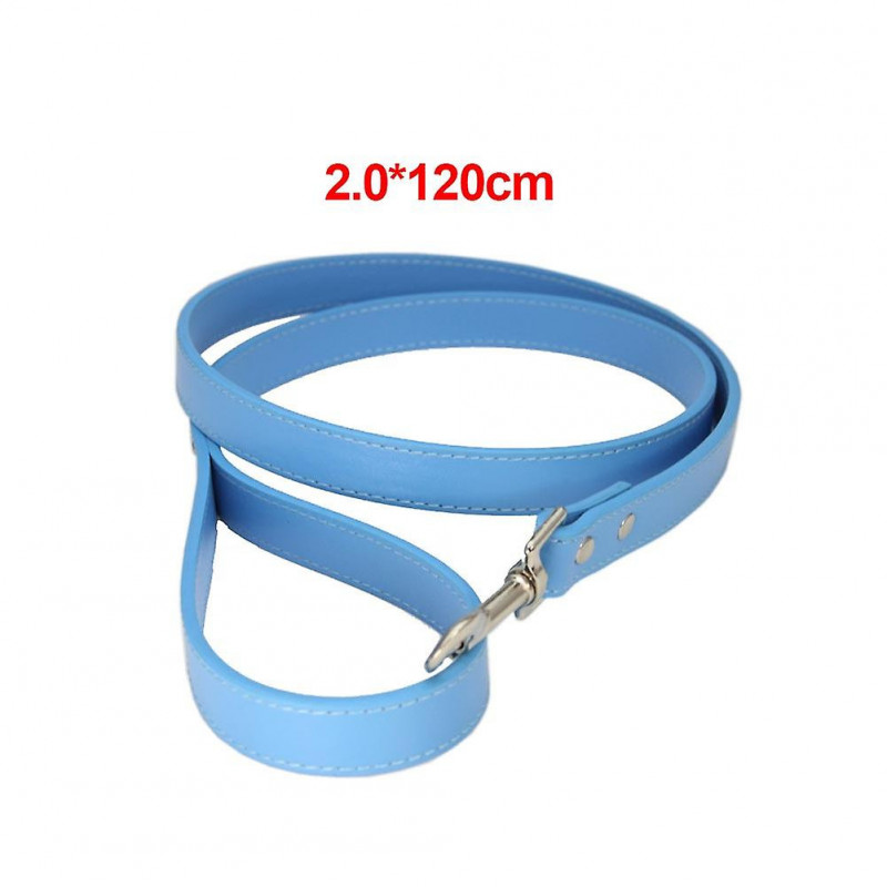 Pet Leash Dog Alloy Buckle Practical Small PU Leather Soft Medium Traction Rope
