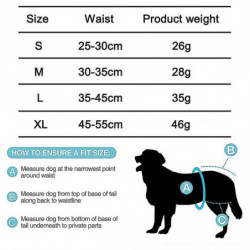 3 Piece Dog Diapers, Washable Protective Pants For Bitches, Adjustable Dog Panties For Urine Incontinence, [...]