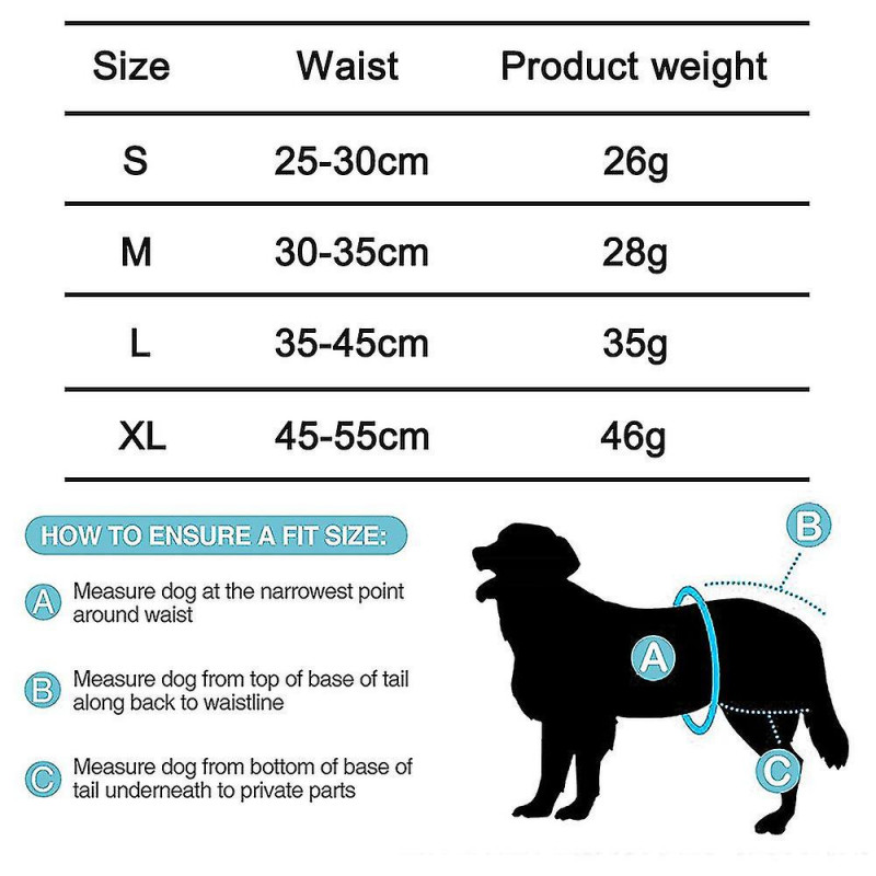 3 Piece Dog Diapers, Washable Protective Pants For Bitches, Adjustable Dog Panties For Urine Incontinence, [...]