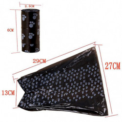 Roll Bag Pet Waste Poop Dog Cat Clean Pick Up Rubbish Bag Roll