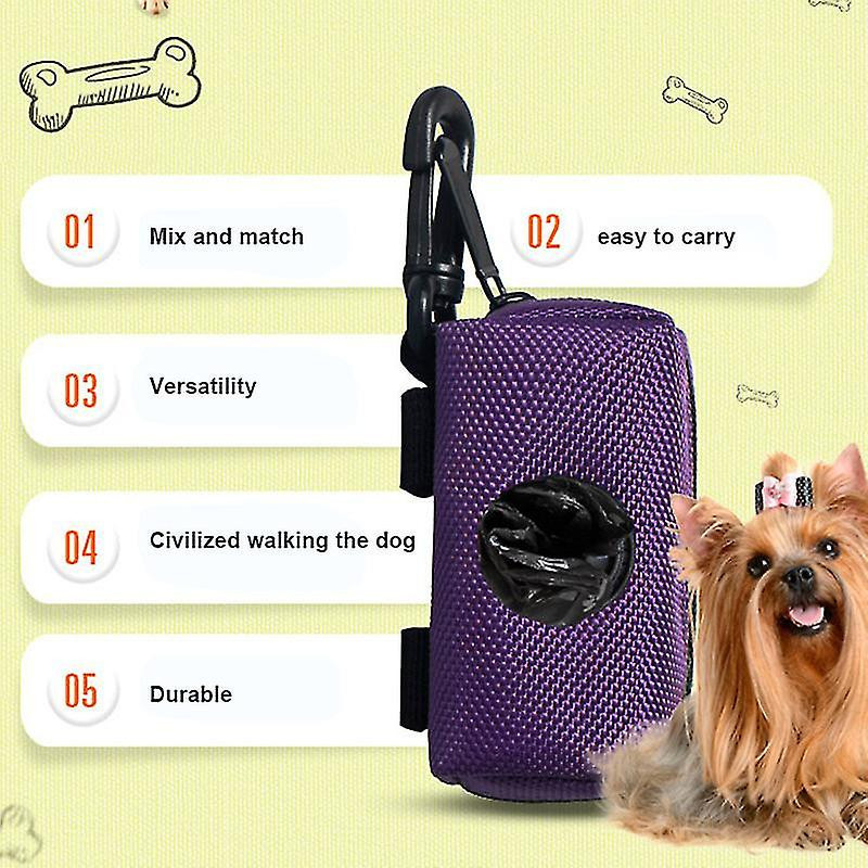 Pet Dog Poops Waste Bag Dispenser Poo Holder Portable Accessories for Walking Travel