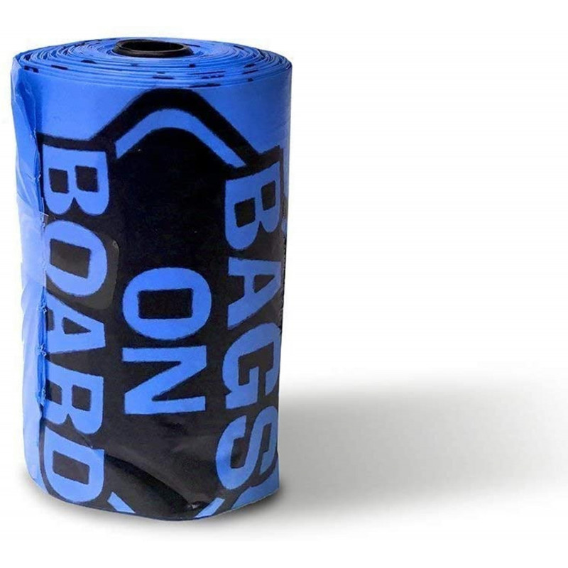 Sacs à bord Sacs de ramassage de crottes de chien - Bleu (140 sacs)