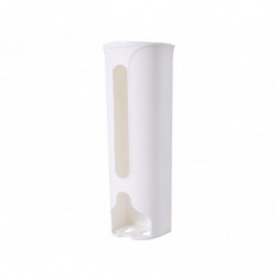 Plastic Bag Holder Kitchen Grocery Plastic Bag Storage and Dispenser for Plastic - White