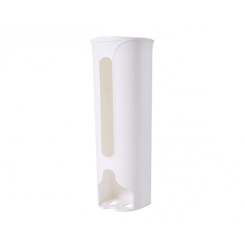 Plastic Bag Holder Kitchen Grocery Plastic Bag Storage and Dispenser for Plastic - White