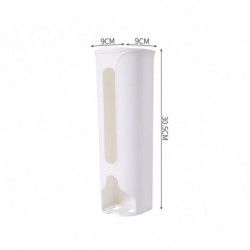 Plastic Bag Holder Kitchen Grocery Plastic Bag Storage and Dispenser for Plastic - White
