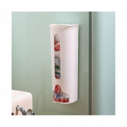 Plastic Bag Holder Kitchen Grocery Plastic Bag Storage and Dispenser for Plastic - White