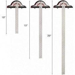 Angle Protractor, Carpenter's Edge Ruler, Two Arm Carpentry Ruler, Two Arm Carpentry Ruler, Angle Measuring Tool, [...]