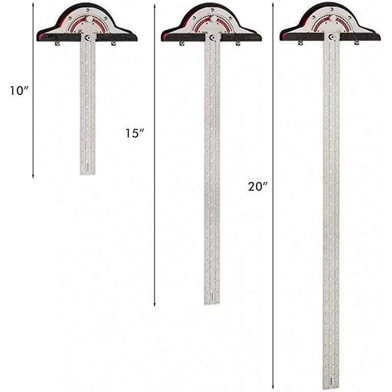 Angle Protractor, Carpenter's Edge Ruler, Two Arm Carpentry Ruler, Two Arm Carpentry Ruler, Angle Measuring Tool, [...]