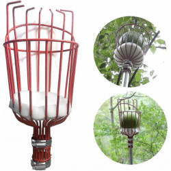 Outil de cueillette de fruits, poteau de cueillette de pommes de 160 cm avec panier réglable, longue poignée, [...]