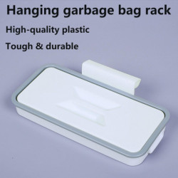 Hanging Trash Bag Holder, Kitchen Cupboard Garbage Storage Trash Bag Storage Rack With Lid Hanging