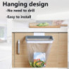 Hanging Trash Bag Holder, Kitchen Cupboard Garbage Storage Trash Bag Storage Rack With Lid Hanging