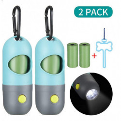 Distributeur de sac à crottes pour chiens de 2 paquets, support de sac à crottes pour animaux de compagnie [...]