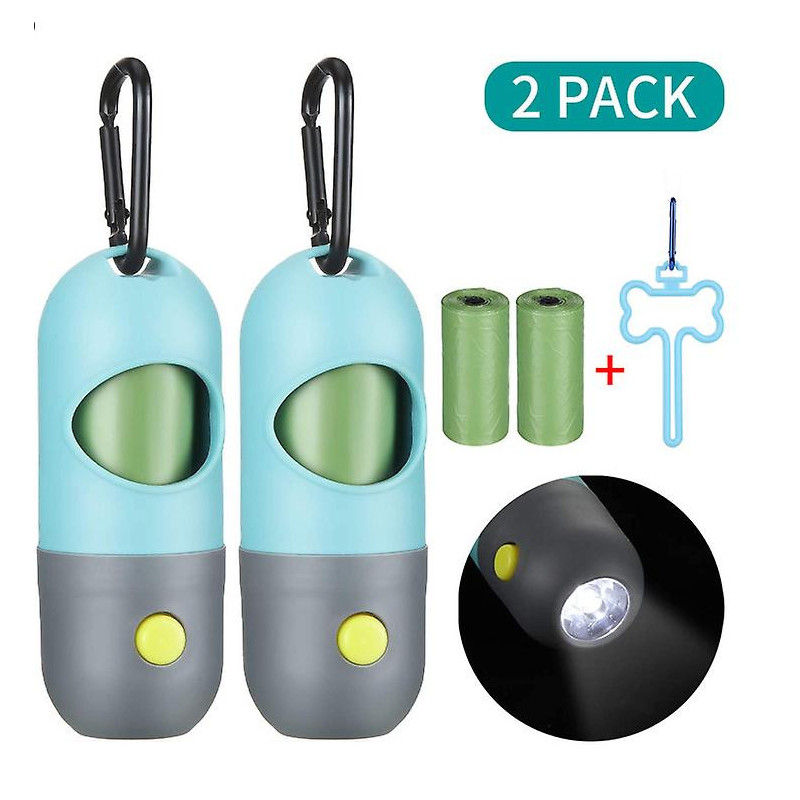 Distributeur de sac à crottes pour chiens de 2 paquets, support de sac à crottes pour animaux de compagnie [...]