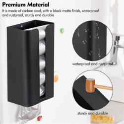 Magnetic Laundry Dryer Sheet Dispenser, Tissue Holder, Garbage Bag Dispenser for Fridge, Kitchen, L