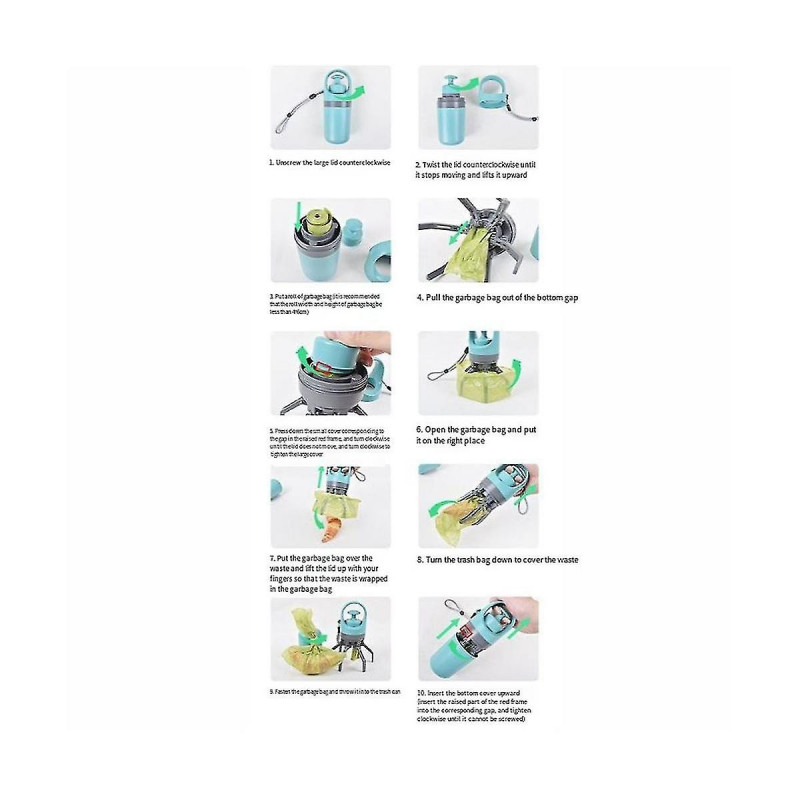 Pet Dog Poop Zero Waste Dog Pooper Bags Dispenser Pets Products For Dog Litter Poop Pick Up Excreta