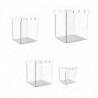 Zip lock Bag Holder, Universal Baggie Holder Rack Acrylic Food Storage Bag Holders, Make Filling Easy and No Food Spills