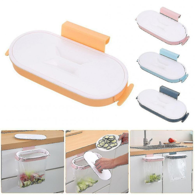 Garbage Bag Holder Rack Kitchen Gadgets Portable Hanging Trash Bag Plastic Garbage Bag Holder