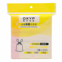 5 Roll Trash Bag Waterproof Thicken Leak-proof Garbage Storage Household Disposable Trash Pouch For Kitchen_a_ene