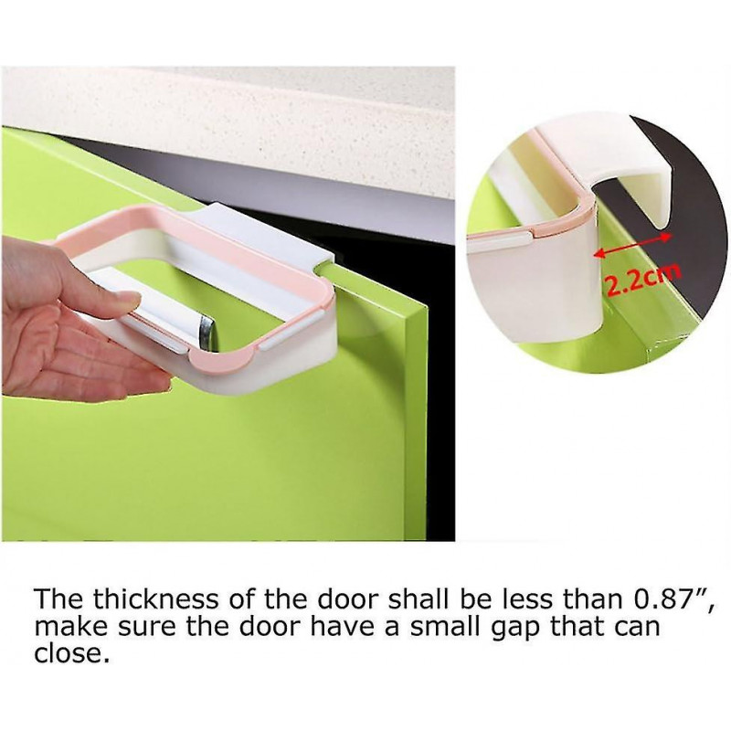 2 Pcs Trash Rack Bin Liners Holder Garbage Bag Hanger For Kitchen Cupboard Tailgate (blue)