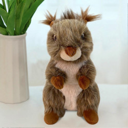 Standing Squirrel Plush Toy Squeaky Simulated Animal Plushie Stuffed Doll Home Office Bedroom Decoration Kids [...]