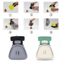 Pet Travel Folding Poop Scoop Clean Pick Up Droppings Nettoyeur Chien Extérieur Portable Mini Toilette