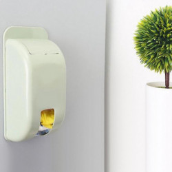 Plastic Bag Storage Box Organizer - Wall Mounted Garbage Bag Holder, Home Decoration (Green)