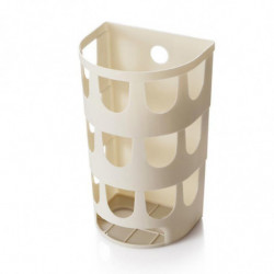 Plastic Bag Holder, Wall Mount Bag Dispenser Plastic Grocery Bag Holder With Big Holes(khaki)