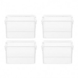 4pcs Acrylic Coffee Bag Storage Boxes Tea Bag Holders Household Sugar Bag Cases